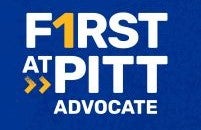 First at Pitt Advocate logo