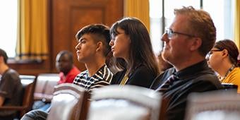 Provost Academy students visit city government.