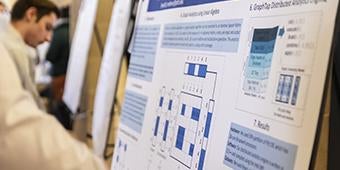 closeup of a poster presented during research fair